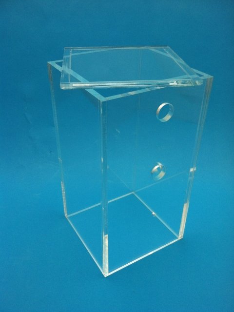 Custom Acrylic Box with Lid and Laser Cut Holes