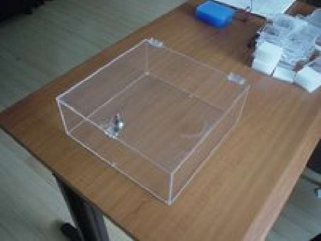 Acrylic Box with Hinged Lid and Cam Lock