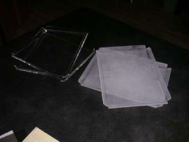 Clear and Frosted Acrylic Food Trays