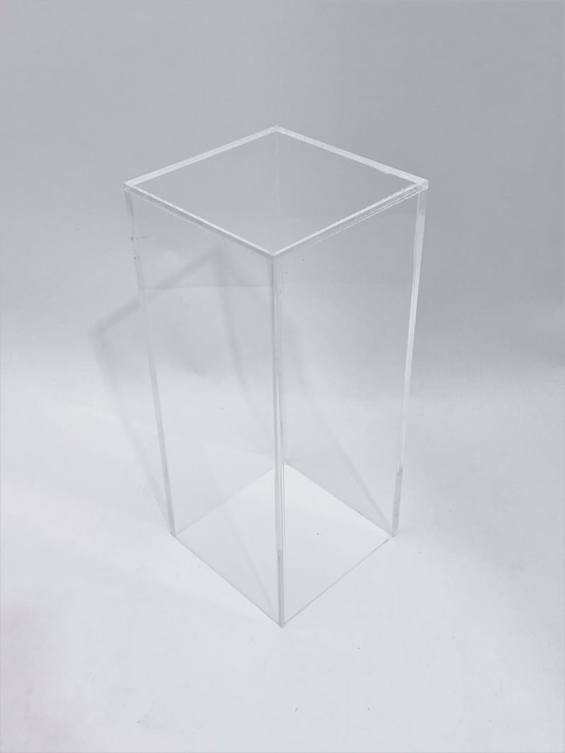 23" x 23" x 42" Clear Acrylic Display Pedestal MuseumBoxes