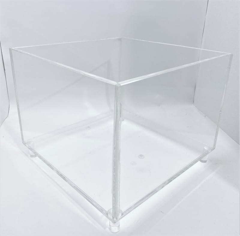 Raised Water Tight Clear Acrylic Box For Scientific Research MuseumBoxes