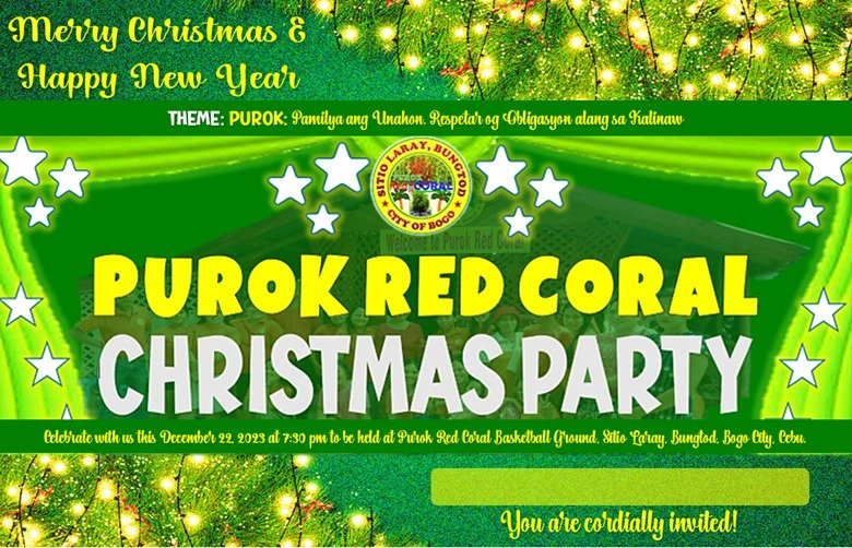 Purok Red Coral Third Christmas Party 2023