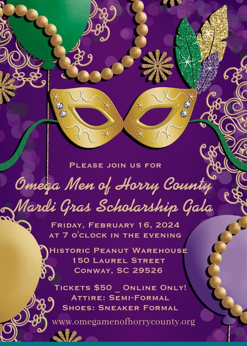 MARDI GRAS SCHOLARSHIP GALA 2024 TICKET PURCHASE Omega Men of