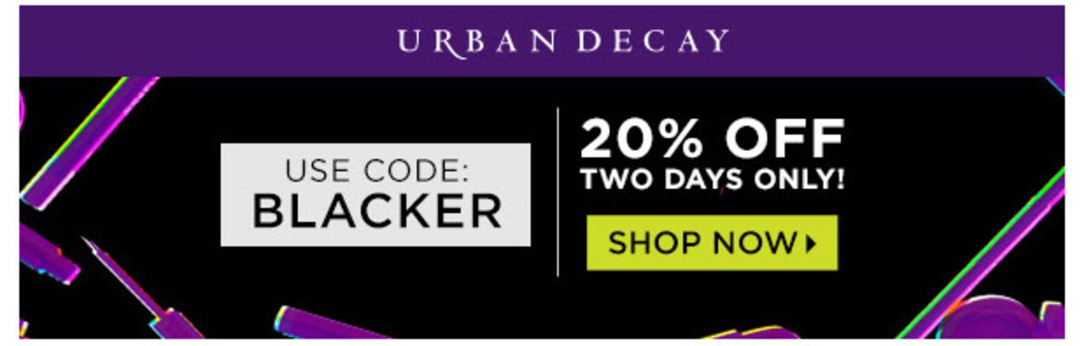 Urban Decay Black Friday 2019 Deals