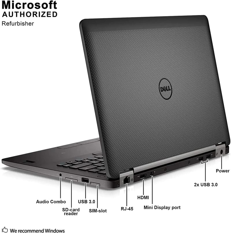 Dell 7470 Ci5 6th Gen Ram8GB 256SSD intel