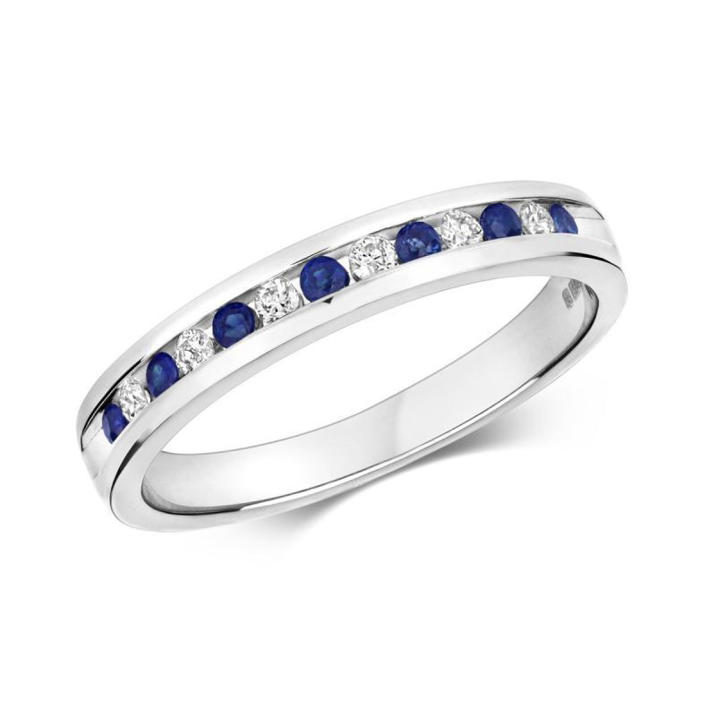 Sapphire & Diamond Eternity Ring