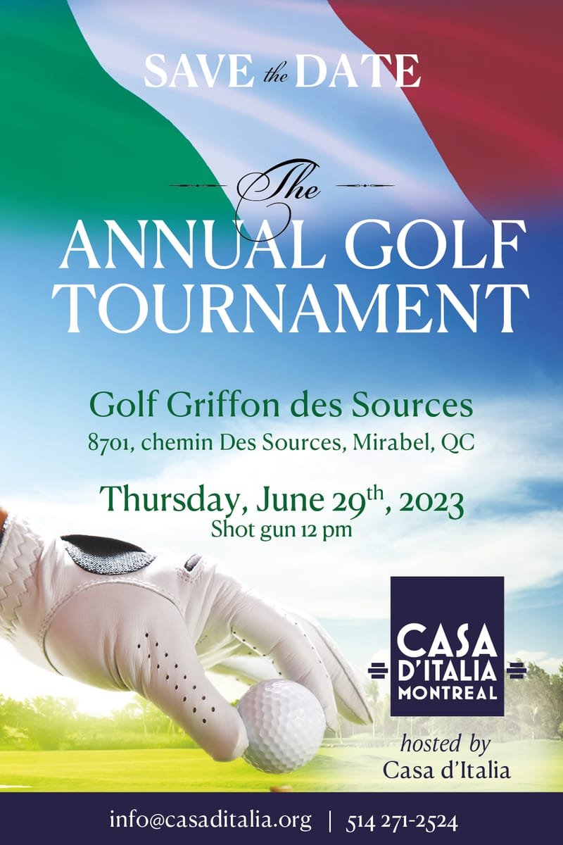 "Save the date" Annual Golf  29 June 2023