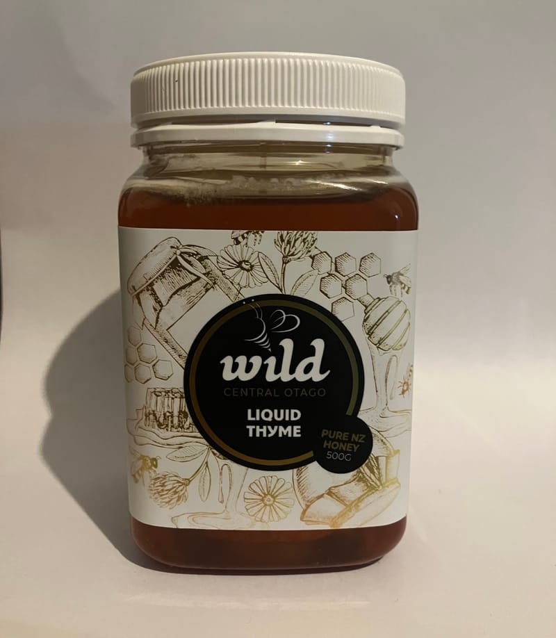 Liquid Thyme 500g Wild Central Otago Honey