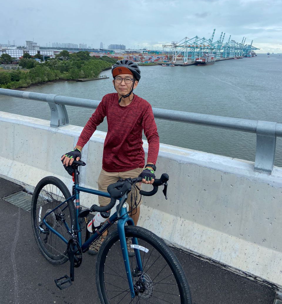 Boss Tan on the Pulai River Bridge