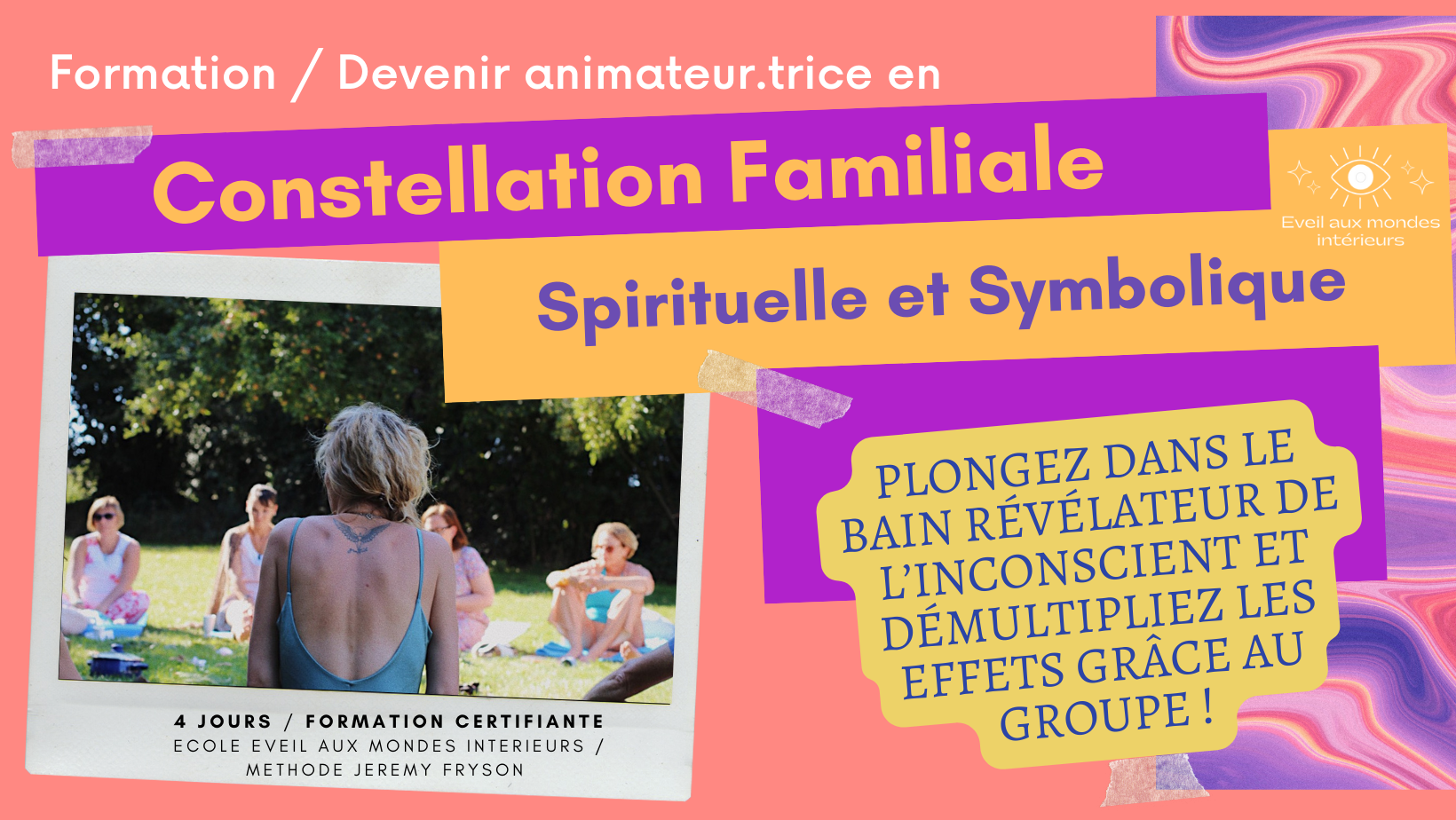 FORMATION : Devenez Animateur.trice / Thérapeute en "Constellation Familiale Spirituelle et énergétique"