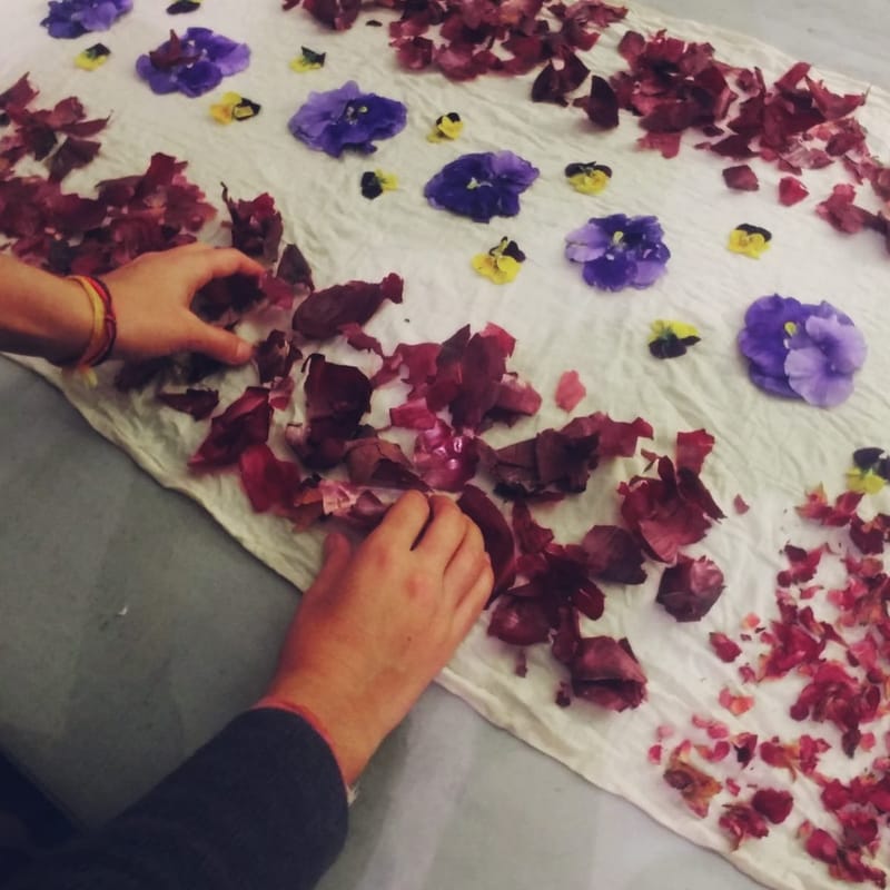Atelier Ecoprint le 7 mai 2023 à Kembs Loechlé