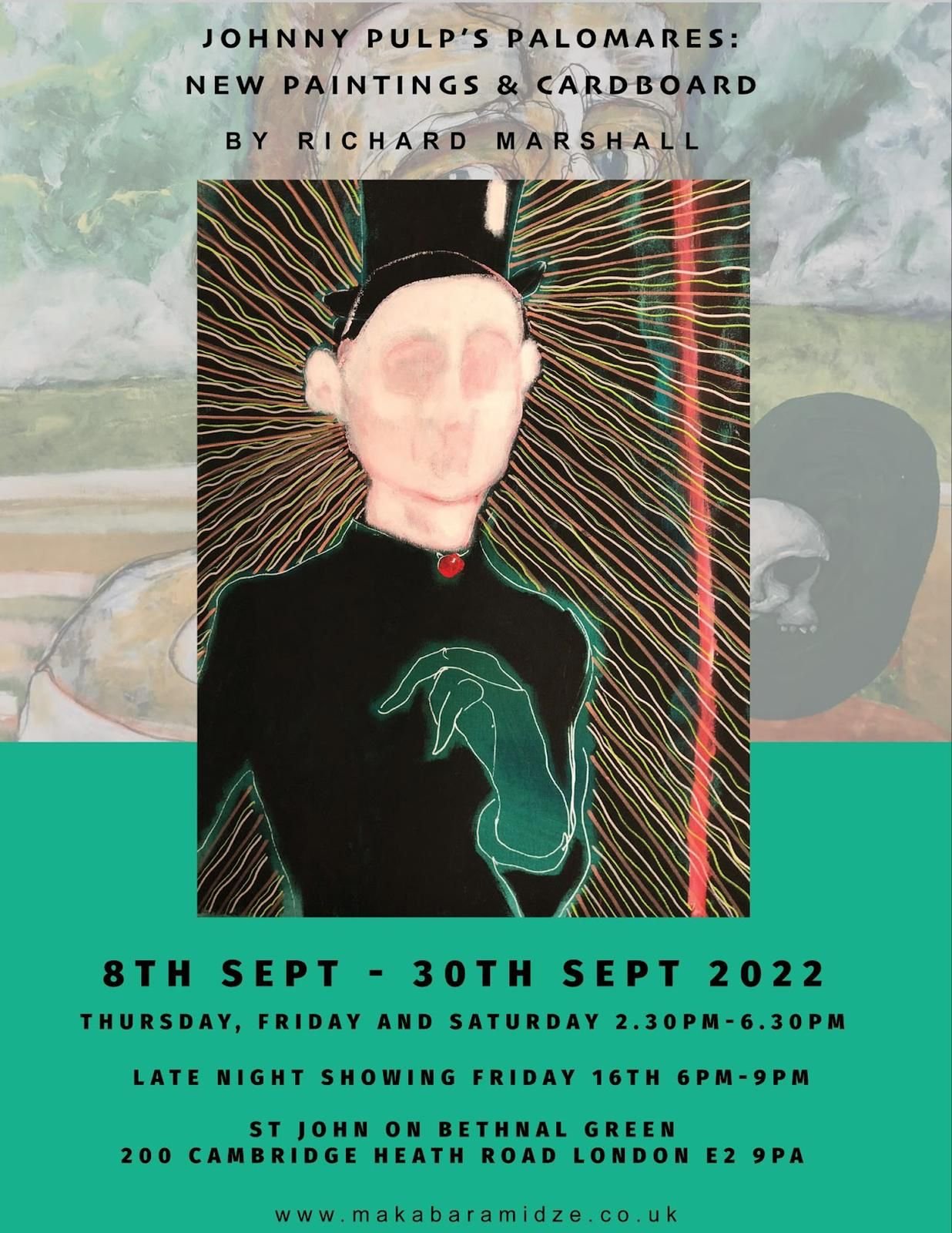 Exhibition at St John's Church Bethnal Green 8th Sept-30th Sept
