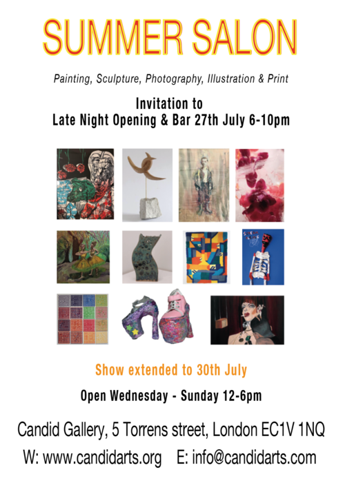 Summer Salon Late Night Opening and Bar 27th July 6-10pm
