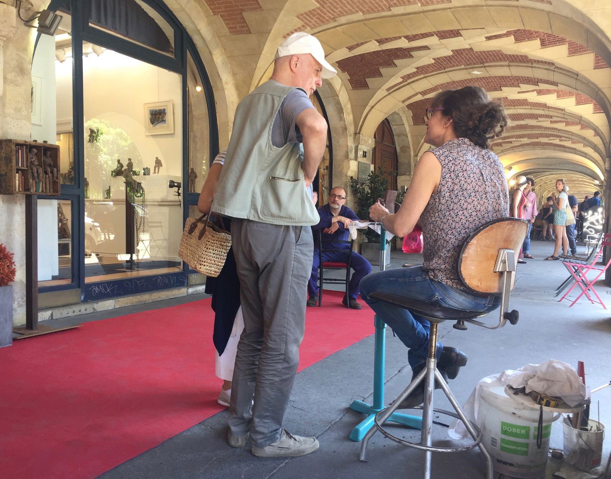 Tartie, performance, place des Vosges