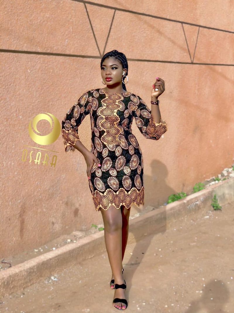 robe courte en lessi