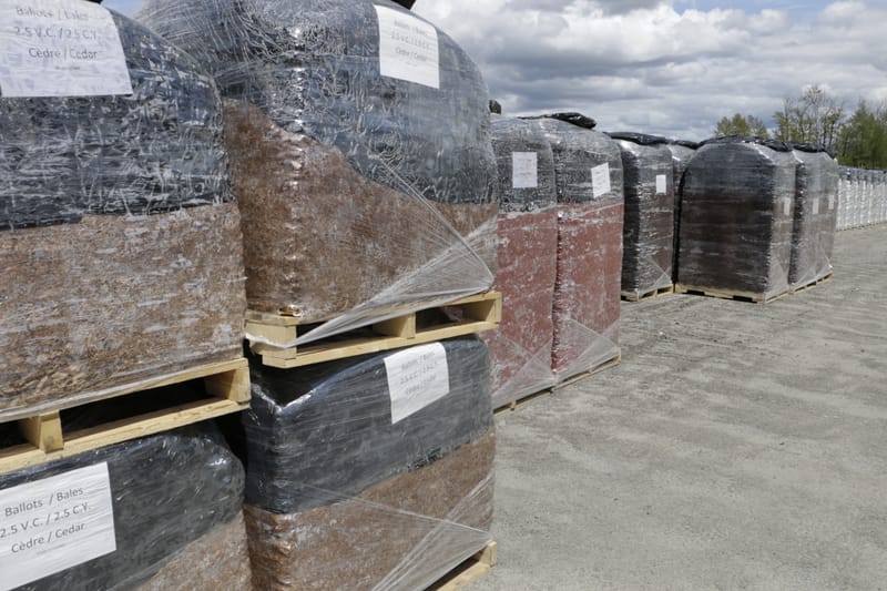 Brown Cedar Mulch 2.5 Cubic Yards Bale Hills View Landscape Products