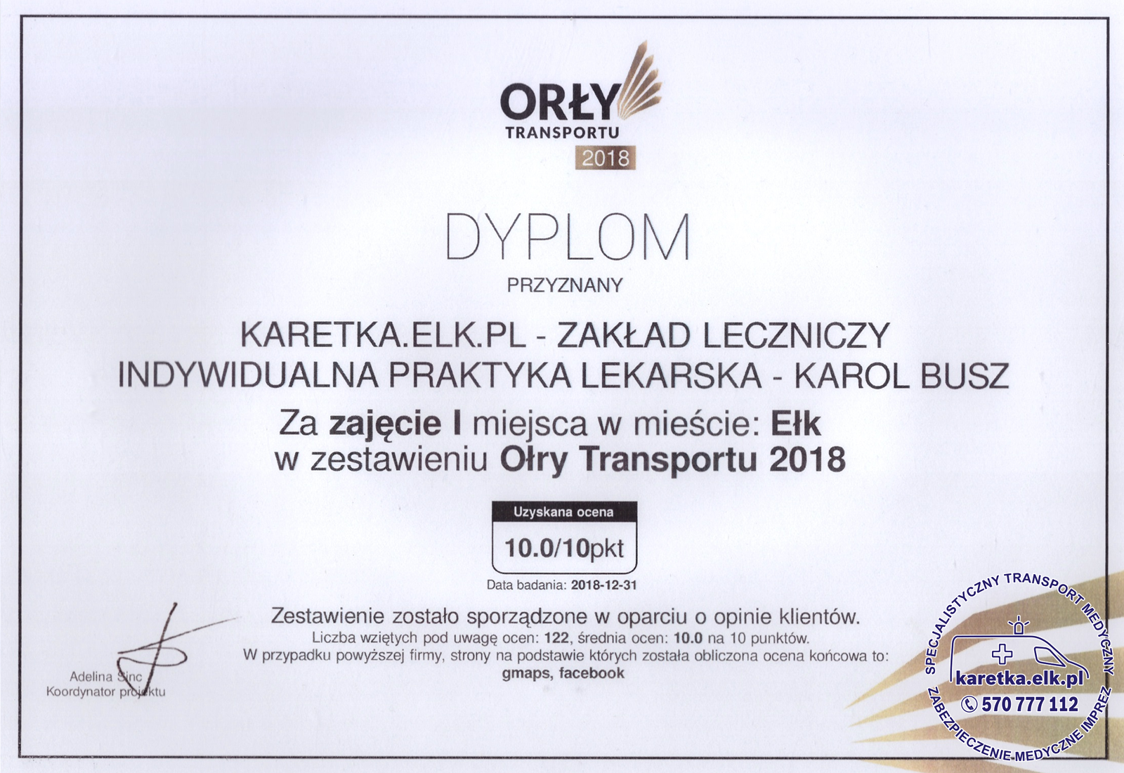 ORŁY TRANSPORTU