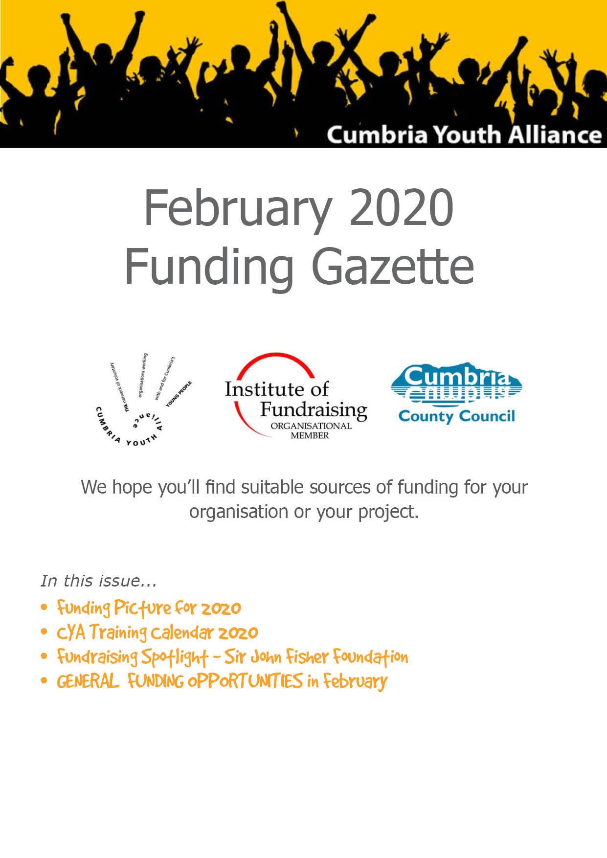 February Funding Gazette