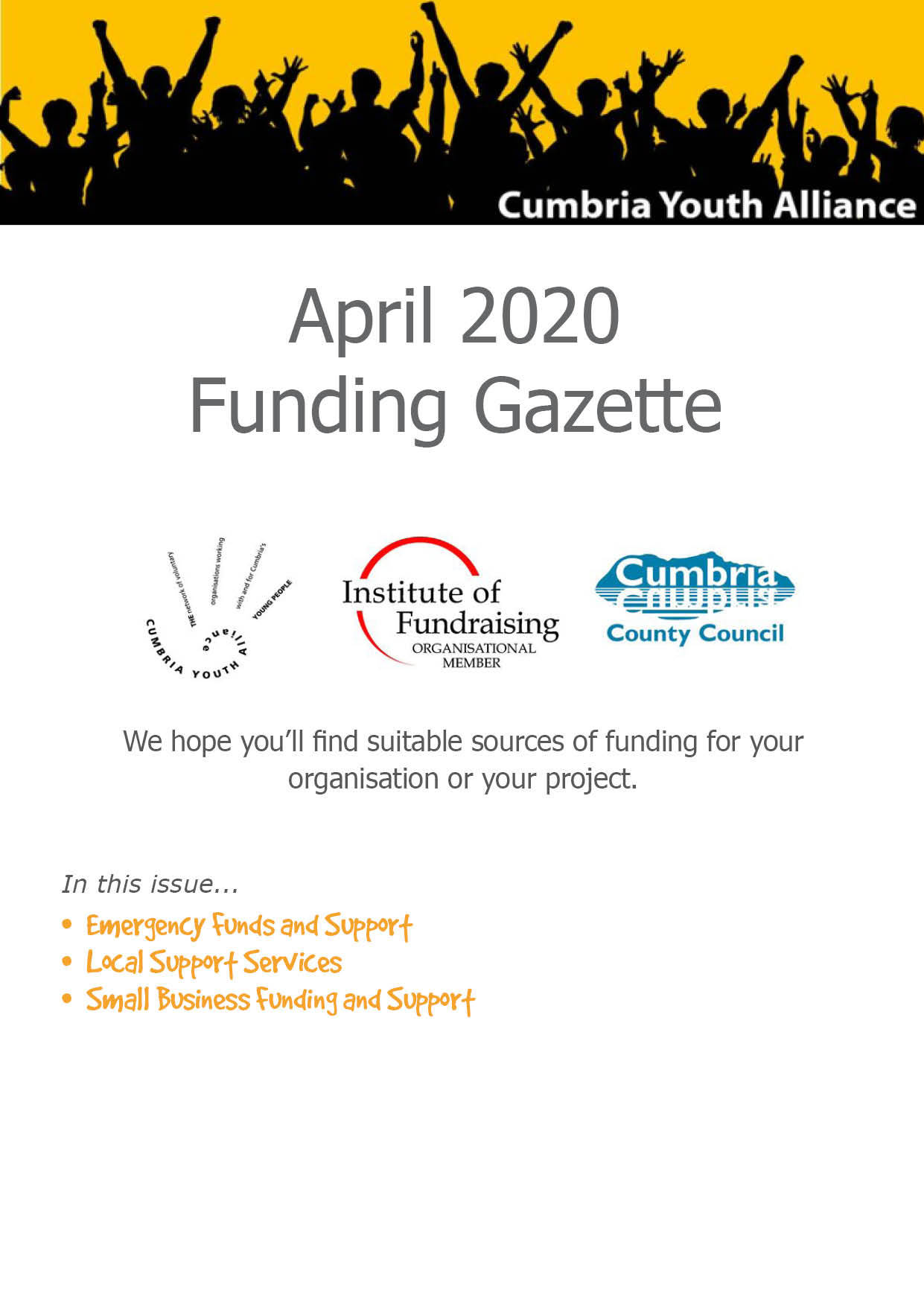 April Funding Gazette