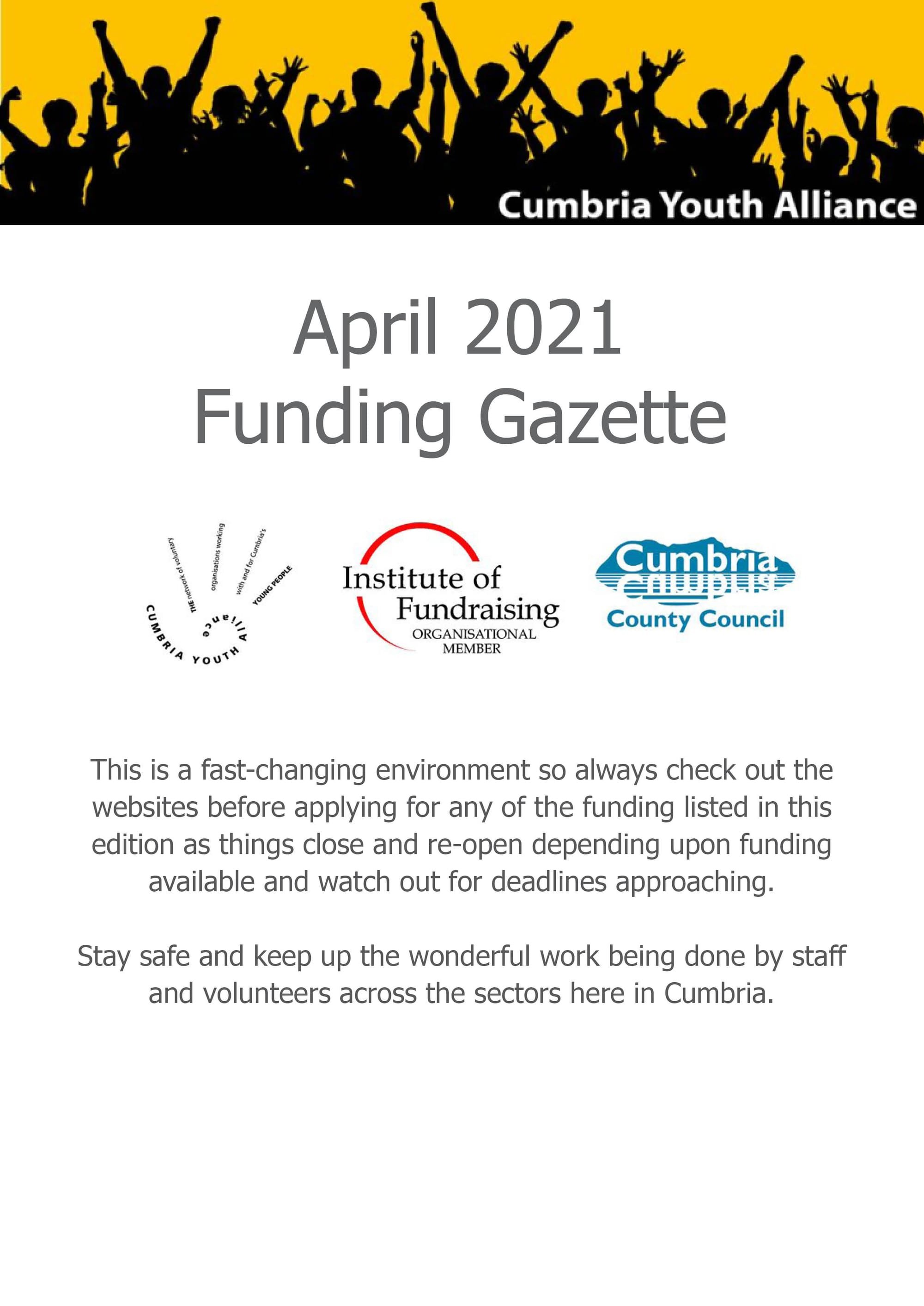 April 2021 Funding Gazette