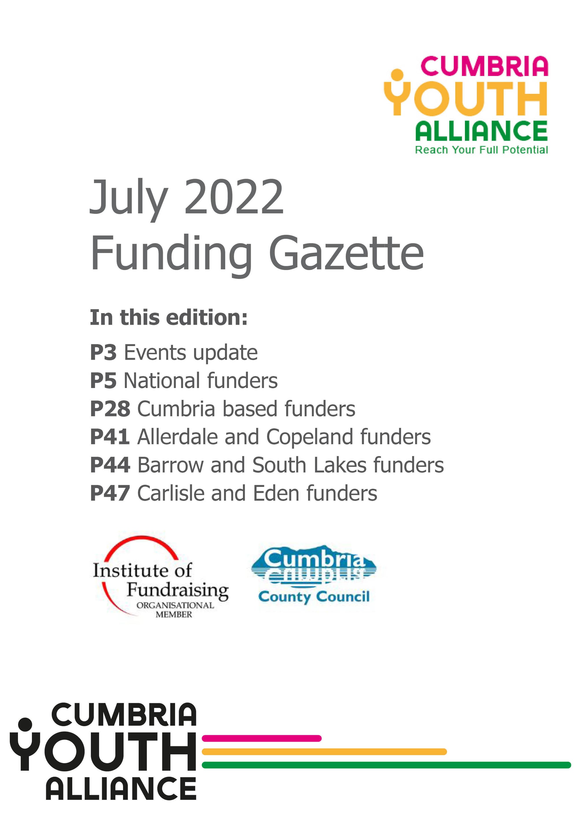 July 2022 Funding Gazette
