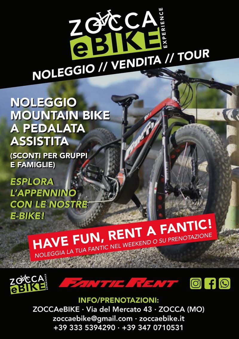 Zocca e-Bike, mountain-bike a pedalata assistita