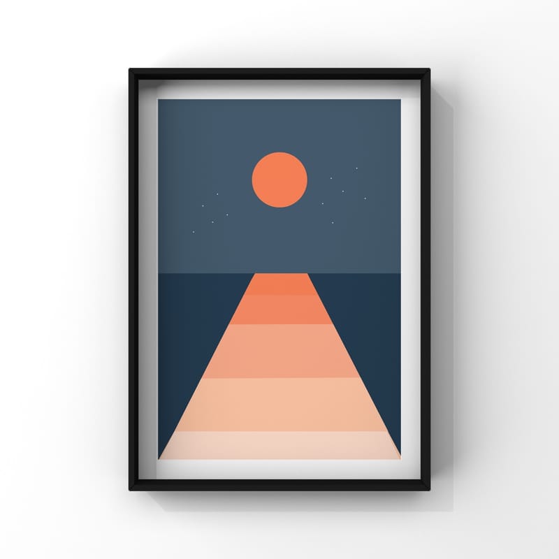 Moonlight print