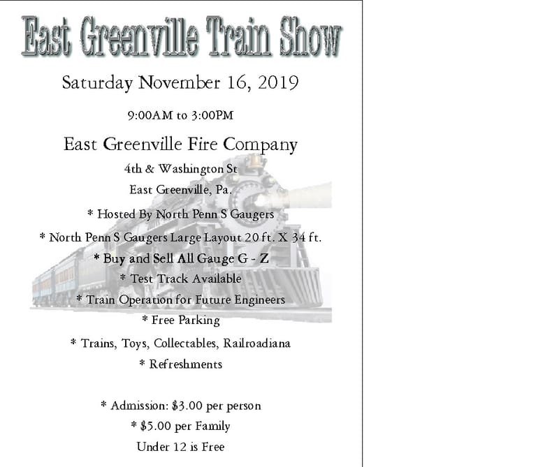 East Greenville train show