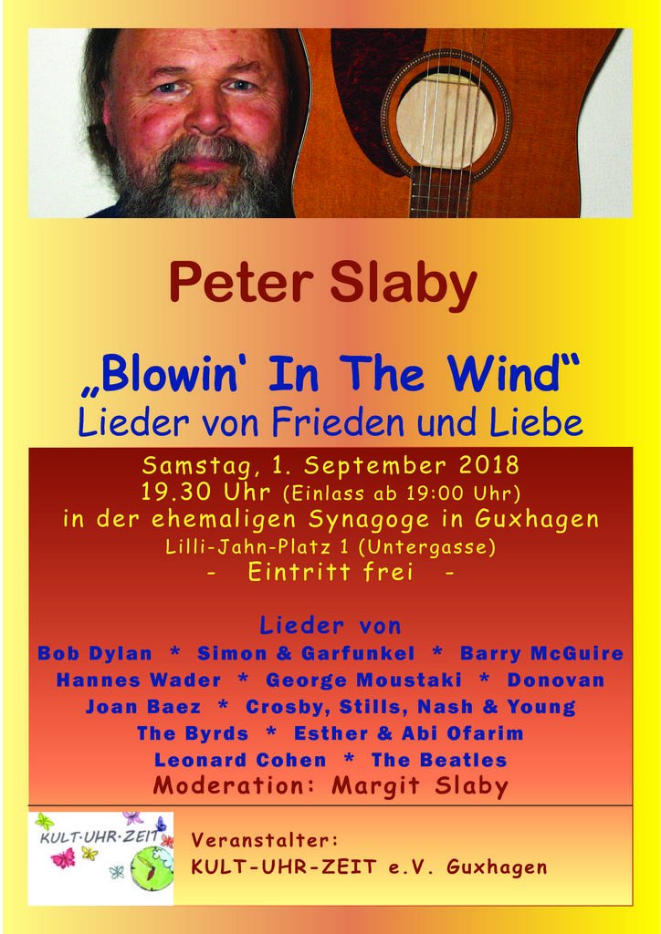 Peter Slaby - "Blowing In The Wind" - Lieder von Frieden und Liebe