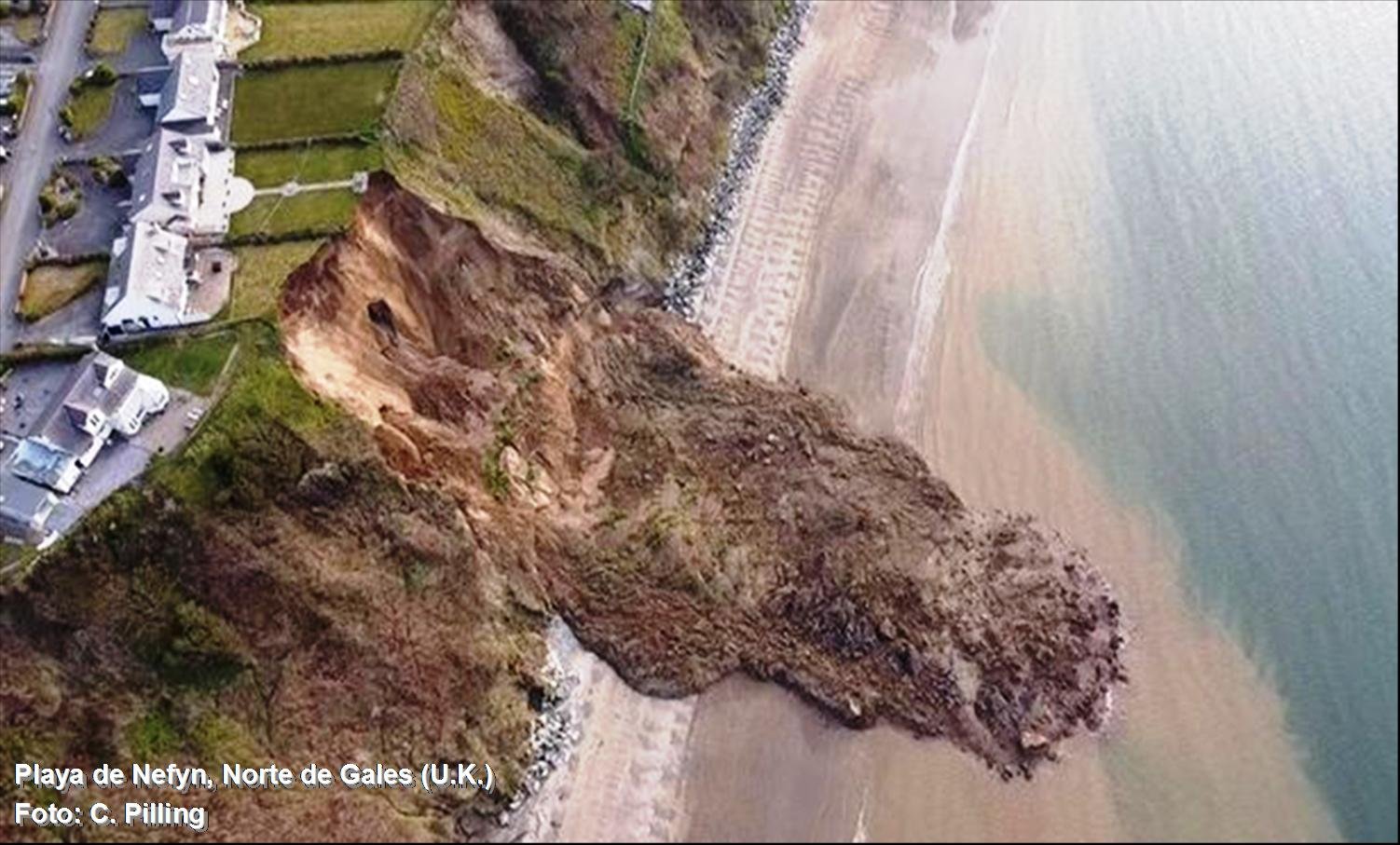Espectaculares Deslizamientos de Acantilados en las  Costas de Gales y Dorset, Reino Unido.