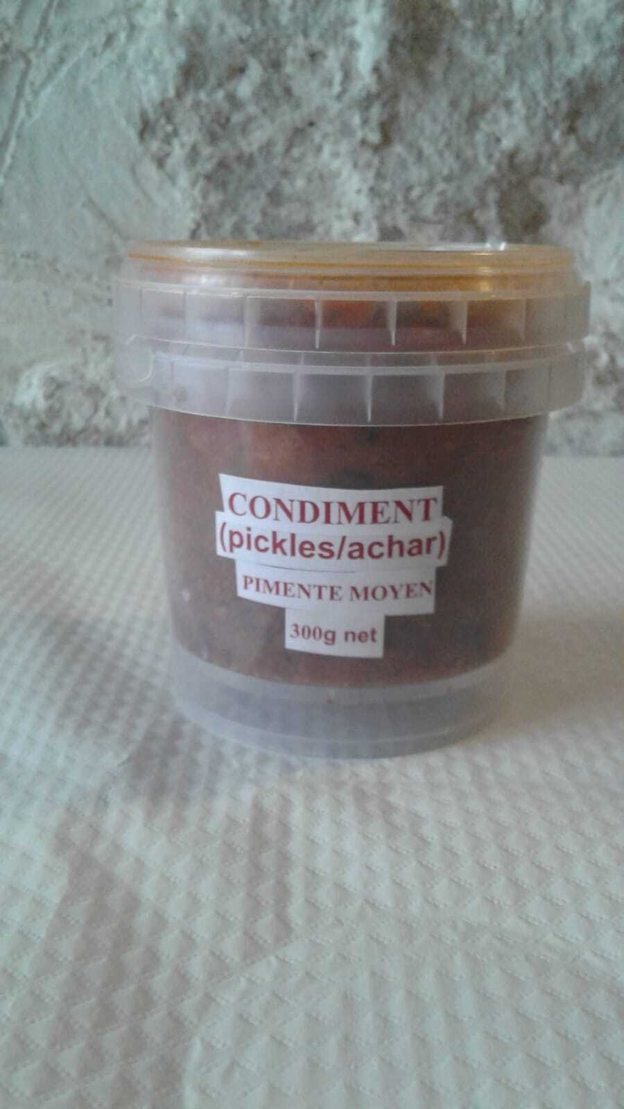 condiment (pickle/ achar)  (pimenté moyen) 300g
