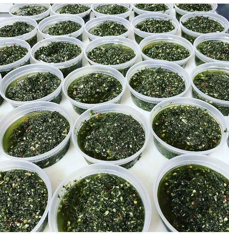 Casablanca's own Chimichurri. Casablanca Meat Market