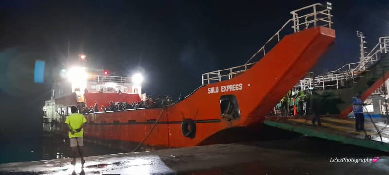 MV SULU EXPRESS (VOY#N218) Departing Kieta on Friday, 15 December 2023