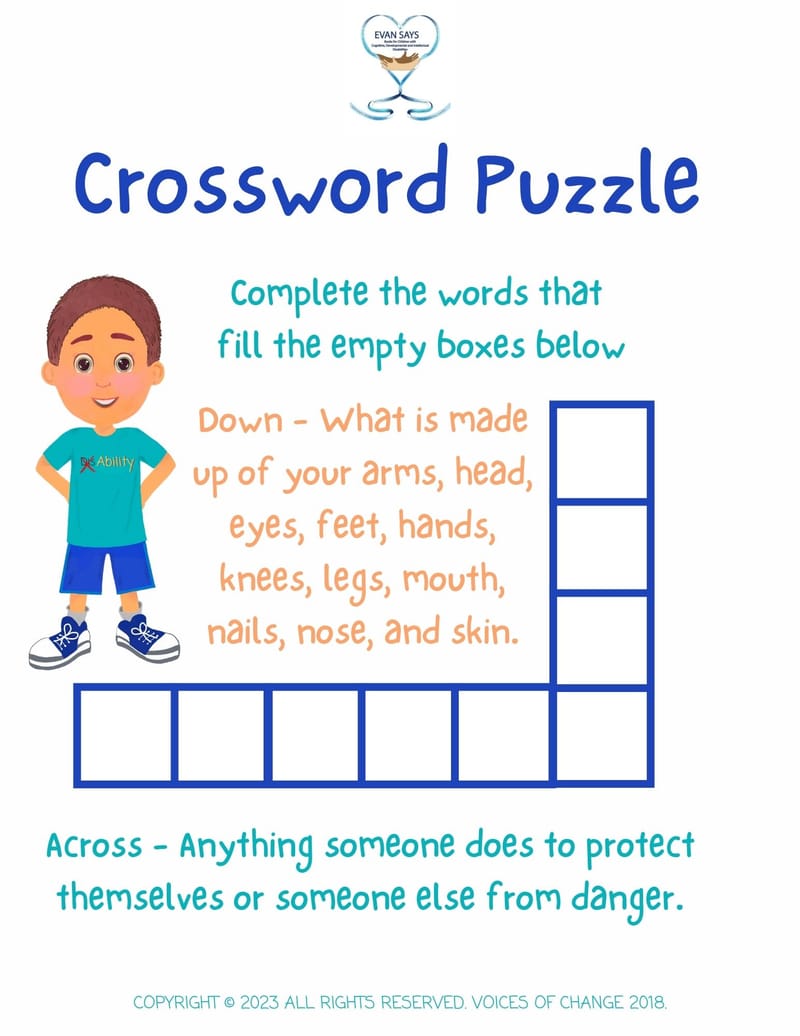 Crossword Puzzle, Easy