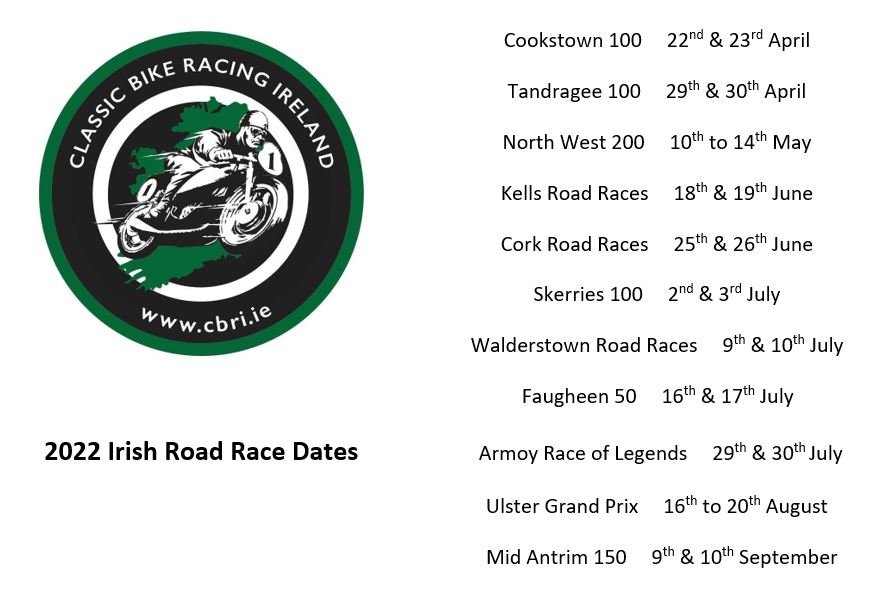 2022 Race Dates