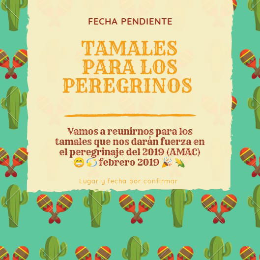 Tamalada de peregrinos y Nacimiento de Navidad Familia Leonor y Tere