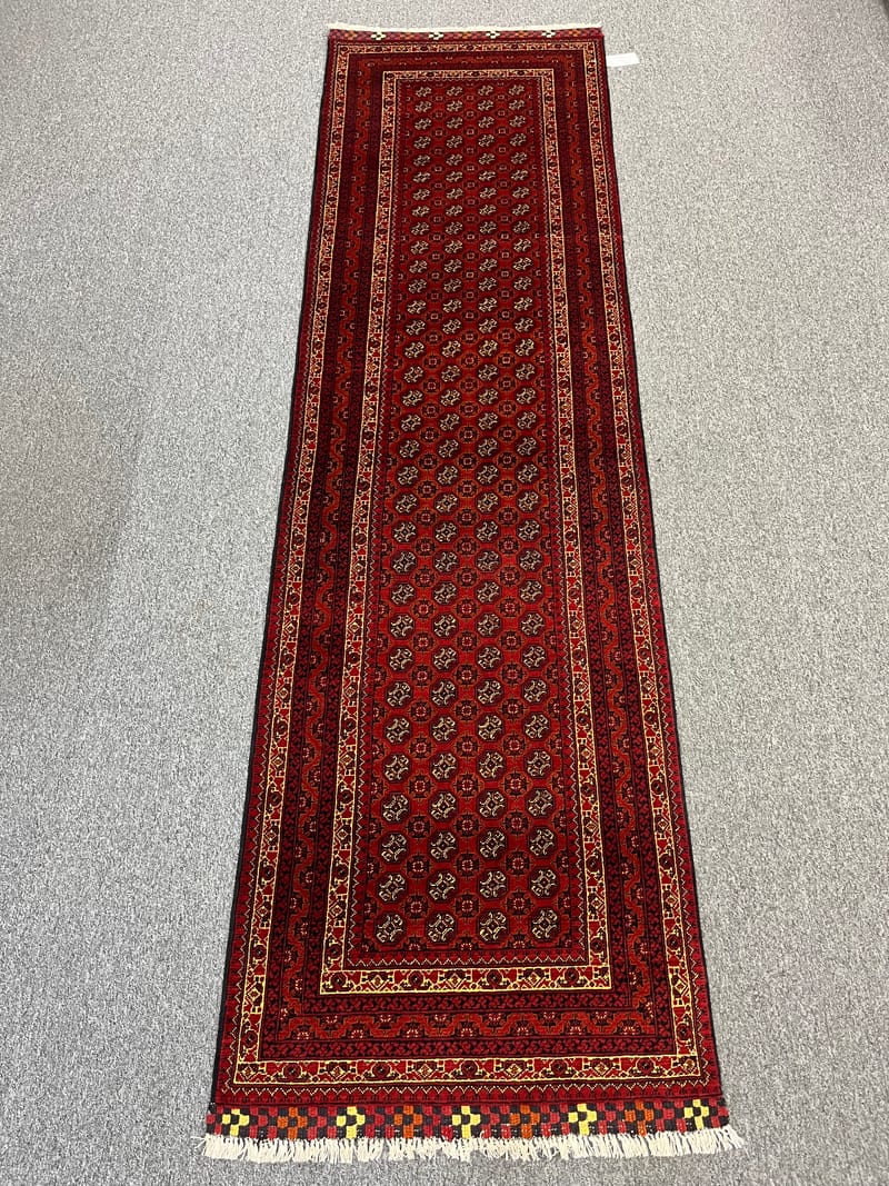 Vintage Red Runner Rug, Traditional Turkmen Extra Long Kitchen Bathroom Rugs,  3x12 Runner Rug, Hallway Runner, Farmhouse Decor, Oriental Rug 