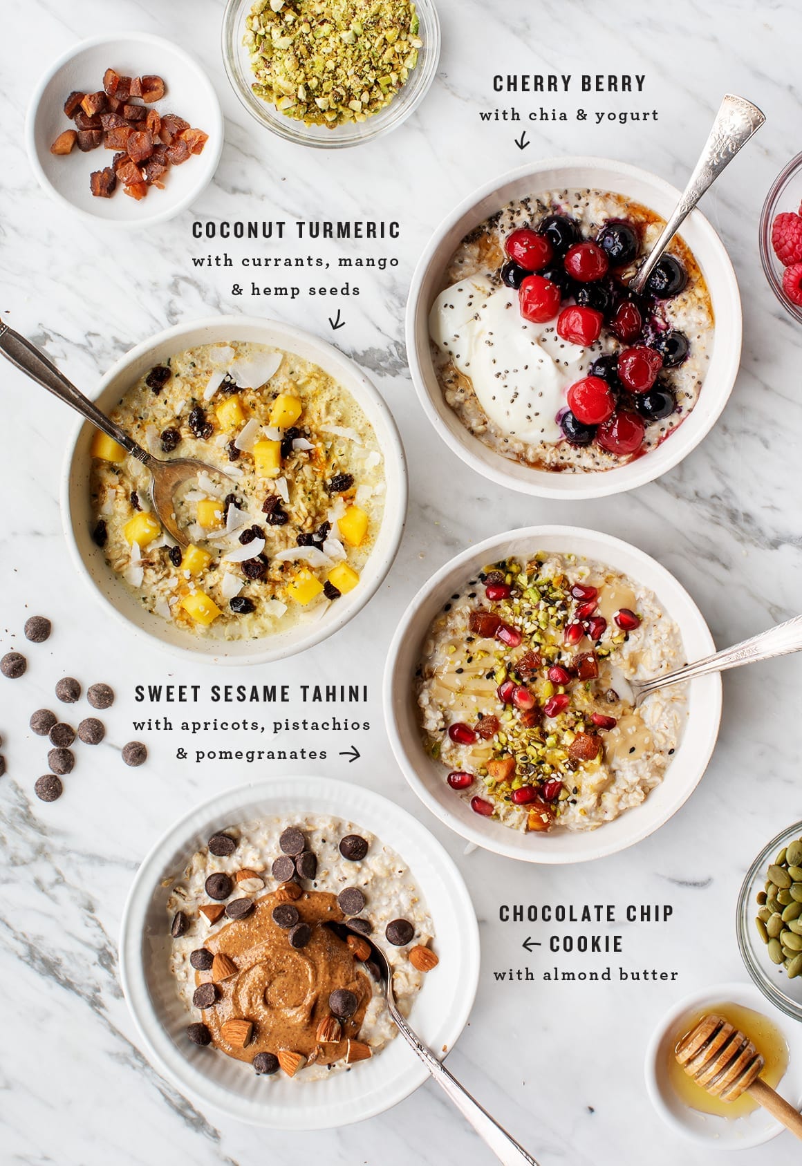 Overnight Oats Recipe Overnight oats are the best make-ahead healthy breakfast! Here are 4 easy, healthy recipes to keep you from getting stuck in a breakfast rut.