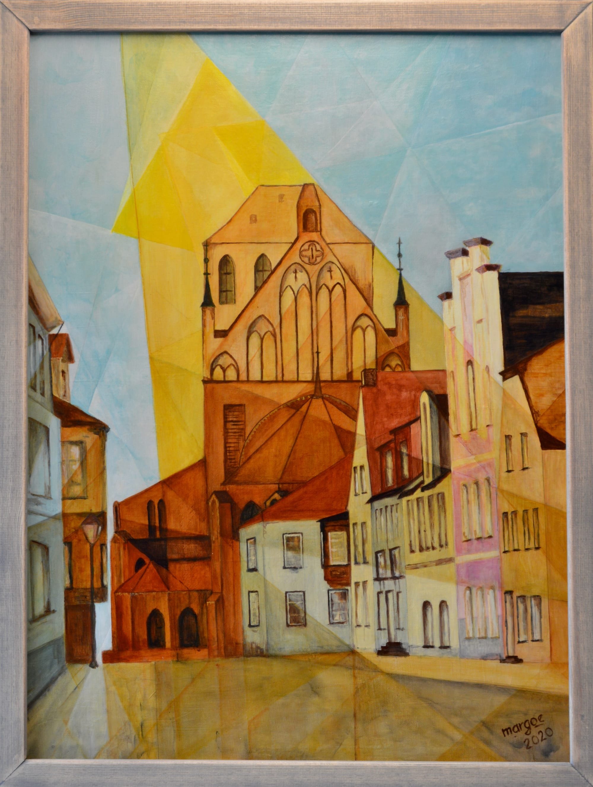 Georgenkirche Waren, Acryl  auf Leinwand (80x60)