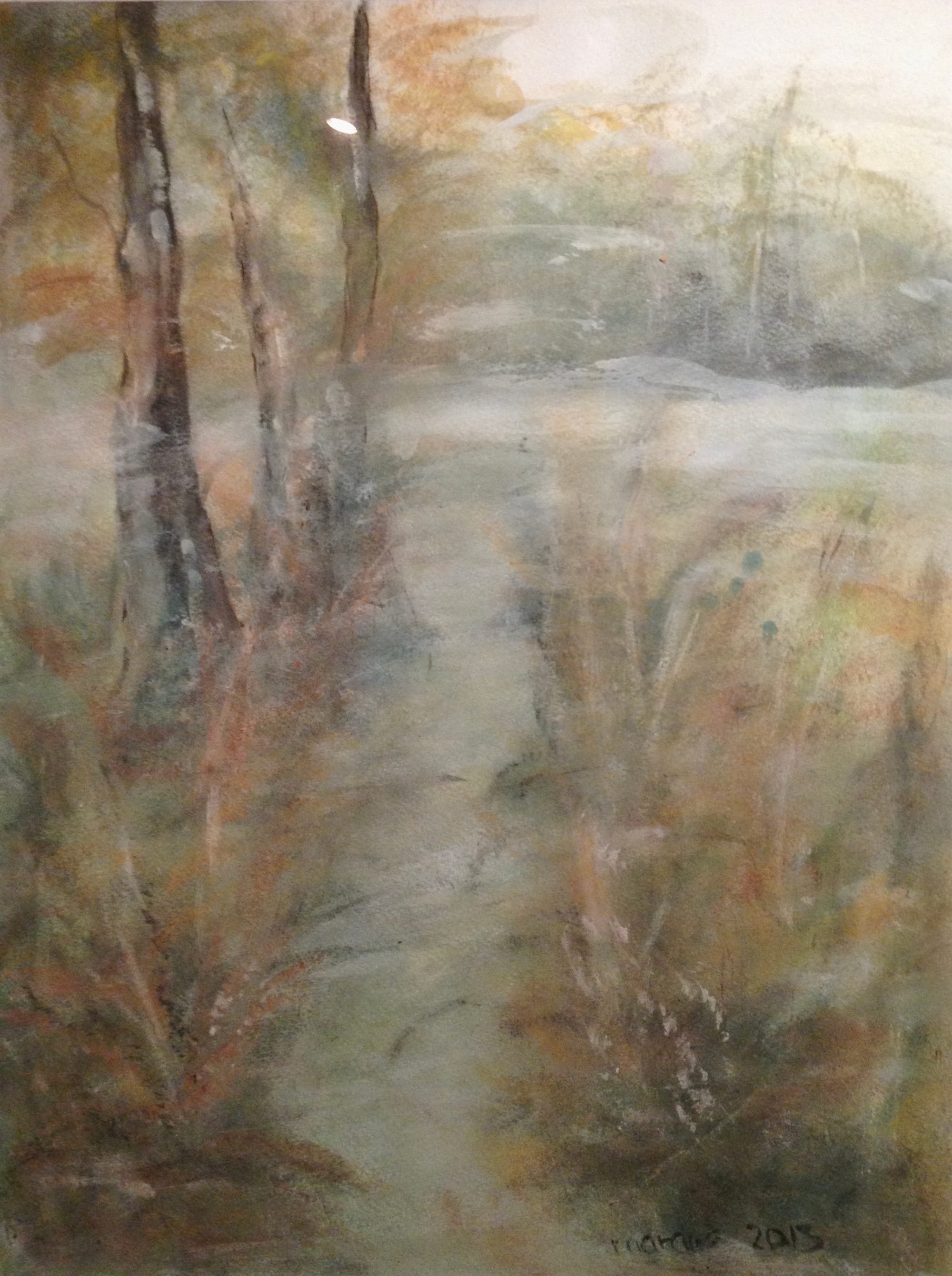 Rambower Moor, 40x50 cm, Tusche auf Papier