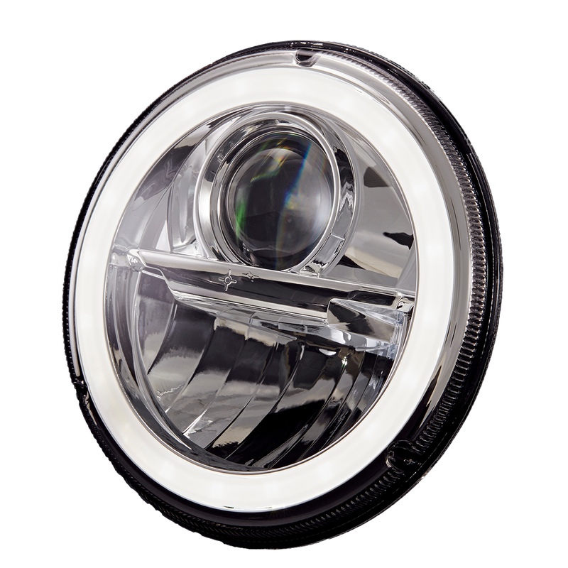 Wipac 7inch Headlights with Chrome Surround and Headlamp Bowl