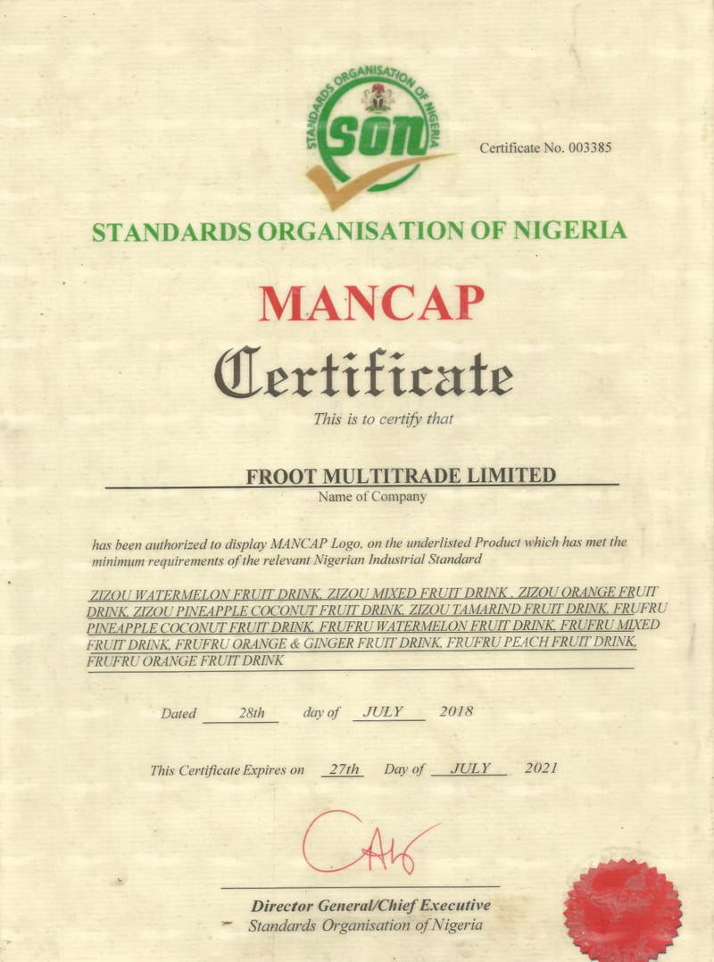 MANCAP Certified