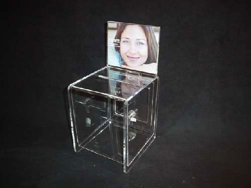 Acrylic charity box