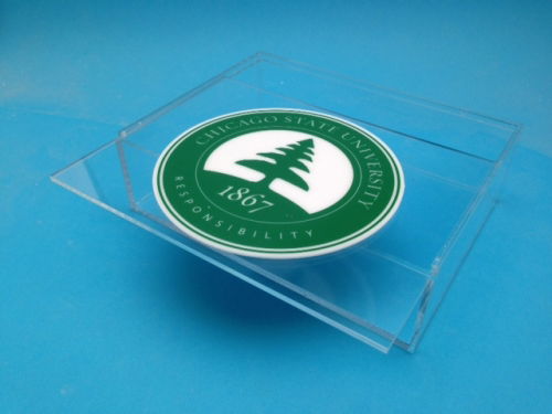 Lucite sliding lid box