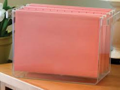 Acrylic file holder