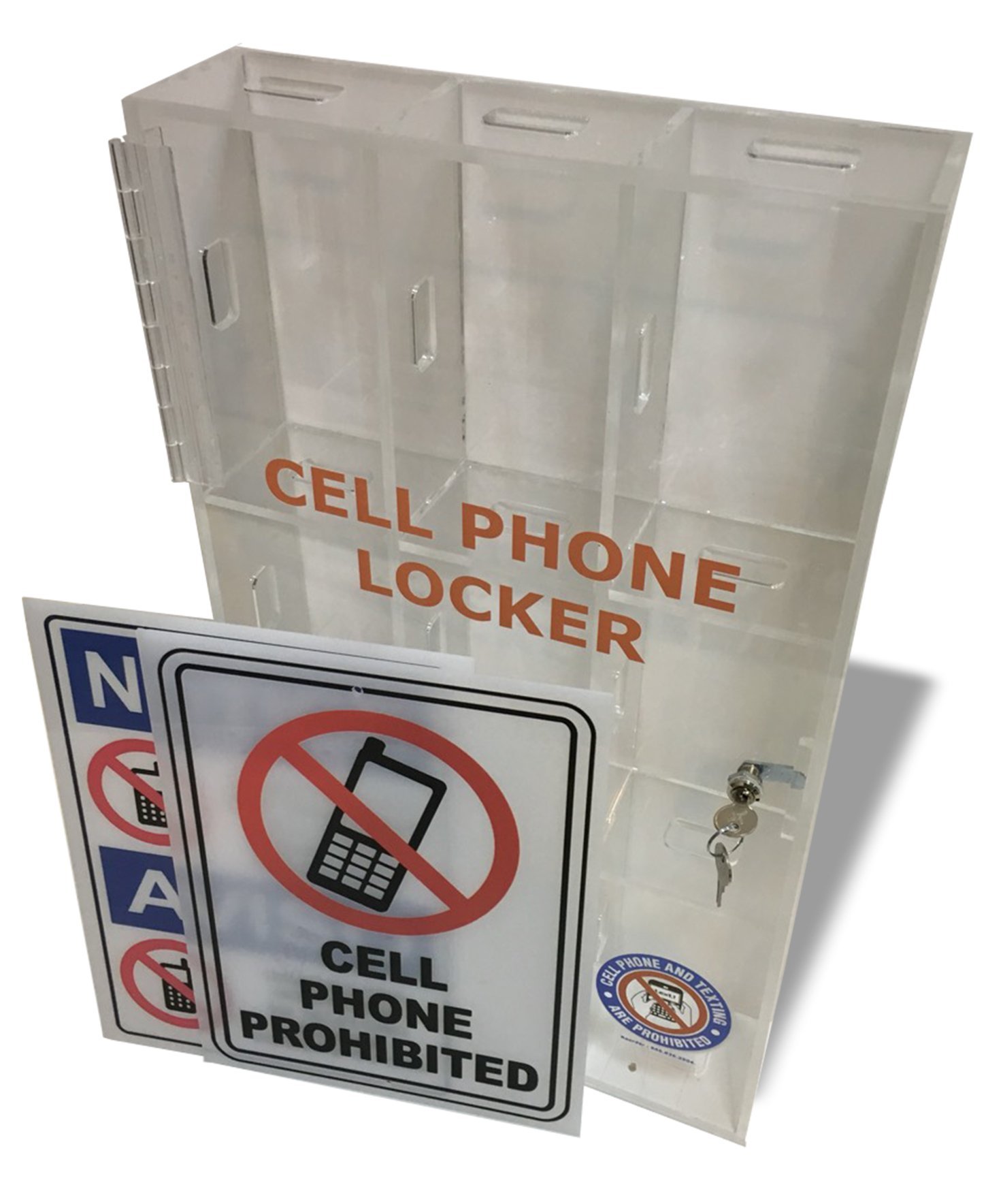 9 Door Cell Phone Locker - Model B