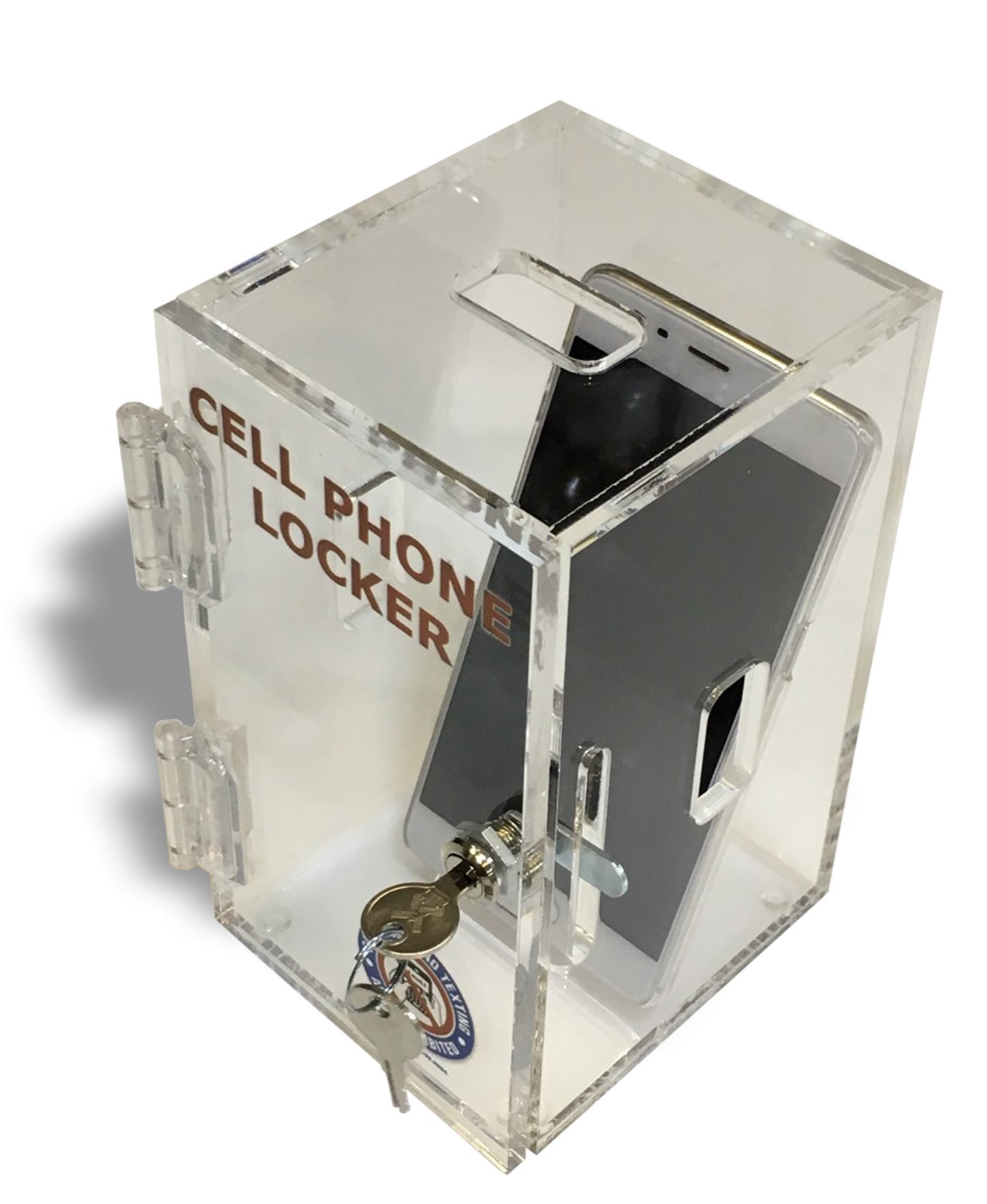 Wall Mountable Cell Phone Locker Storage Box Clear Acrylic