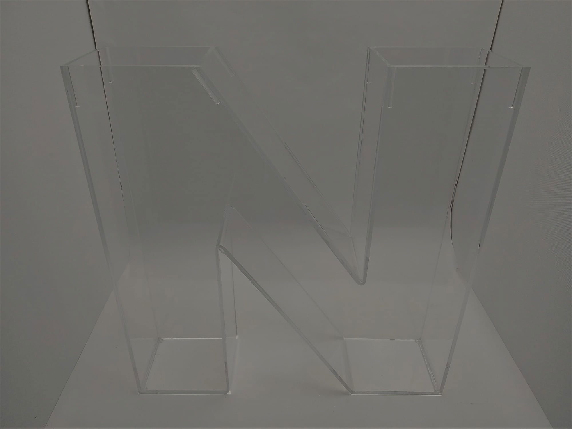 Custom 3D Acrylic Letter Display "N"