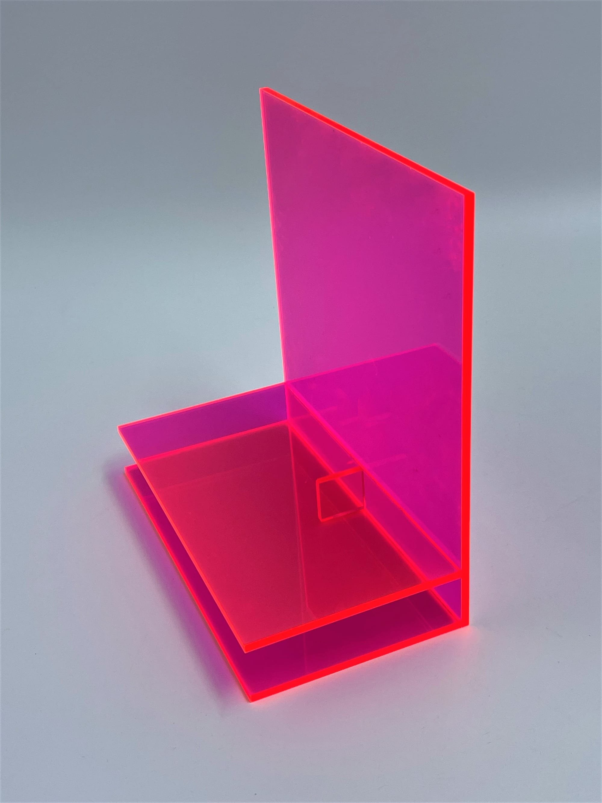 Fluorescent Pink Acrylic Display Stand