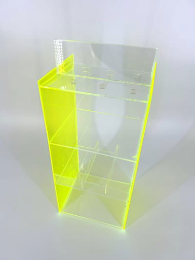 Custom Size Clear Plexiglass Box with Hinged Cover